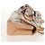 CHANEL Borsa a Spalla Choco Bar con Catena Setosa Rosa Oro CC Auth 144881SAV D'oro - vista 4