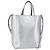 Céline CELINE Handtasche aus Leder 2-in-1 Weiß Silber Authentisch BA8030