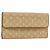 LOUIS VUITTON Monogram Mini Lin Cartera Porte Tresor Beige M92444 LV Auth bs31259