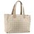 CHANEL Neue Reisetasche Nylon Beige Gold CC Auth BA7759 Golden