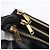Céline Borsa a spalla Trio Small in pelle nera e oro Auth BA7683 Nero D'oro - vista 10