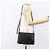 Céline Borsa a spalla Trio Small in pelle nera e oro Auth BA7683 Nero D'oro - vista 21