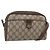 Borsa Sherry Line GG Supreme Web di GUCCI in PVC beige e oro 116 02 089 Auth BA7968 D'oro