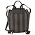 Pequin FENDI Pecan Canvas Rucksack Braun Schwarz Auth bs30797 - Ansicht 2
