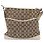 Borsa a Spalla GG Canvas Gucci Beige Argento 145857 Auth 153476 - vista 13