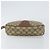 GUCCI GG Supreme Web Sherry Line Clutch Bag PVC Beige Rosso 89 01 034 Auth 149786 - vista 6