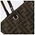 Borsa a mano in tela Zucca FENDI nera e marrone Auth BA7544 Nero - vista 10