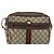 Borsa Sherry Line GG Supreme Web di GUCCI in PVC Beige e Oro 75 001 4071 Auth ka127 D'oro - vista 13