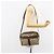 Borsa Sherry Line GG Supreme Web di GUCCI in PVC Beige e Oro 75 001 4071 Auth ka127 D'oro - vista 25