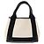 Balenciaga Borsa a mano Cabas Navy in tela 2 in 1 Bianco Nero 390346 Auth ep11845 - vista 2