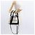 Balenciaga Borsa a mano Cabas Navy in tela 2 in 1 Bianco Nero 390346 Auth ep11845 - vista 25
