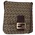 Borsa a Spalla in Tela Zucchino FENDI Beige Oro Auth 149656