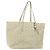 Borsa tote in pelle beige argento con borchie Jimmy Choo Auth bs30825