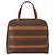 Céline Borsa a mano in tela Macadam CELINE in pelle PVC marrone oro Auth 152578 D'oro - vista 2