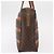Céline Borsa a mano in tela Macadam CELINE in pelle PVC marrone oro Auth 152578 D'oro - vista 3
