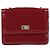 CHANEL 2.55 Borsa a Spalla Matelassé con Catena Rosso Smalto Argento CC Auth bs30717 - vista 13