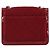 CHANEL 2.55 Borsa a Spalla Matelassé con Catena Rosso Smalto Argento CC Auth bs30717 - vista 2
