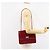 CHANEL 2.55 Borsa a Spalla Matelassé con Catena Rosso Smalto Argento CC Auth bs30717 - vista 24