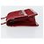 CHANEL 2.55 Borsa a Spalla Matelassé con Catena Rosso Smalto Argento CC Auth bs30717 - vista 4