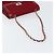 CHANEL 2.55 Borsa a Spalla Matelassé con Catena Rosso Smalto Argento CC Auth bs30717 - vista 7