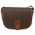 Céline Borsa a spalla in tela Macadam CELINE in pelle PVC marrone oro Auth bs31023 D'oro - vista 13