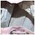Zaino PRADA in nylon rosa argento Auth 153366 - vista 11