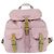 Zaino PRADA in nylon rosa argento Auth 153366 - vista 13