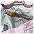 Zaino PRADA in nylon rosa argento Auth 153366 - vista 28