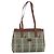 Autre Marque Borsa Tote Nova Check in PVC pelle verde oro Auth 152895 D'oro