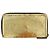 CHANEL Cartera Larga de Cuero Oro Plata CC Auth 149215 Dorado - vista 2