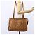 Bolsa tote MCM Logogram Vicetos em couro PVC marrom e dourado Auth gh1080 - vista 21
