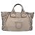 Borsa a mano in pelle Gancini Salvatore Ferragamo Argento Auth 153866 - vista 2