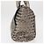Borsa a mano in pelle Gancini Salvatore Ferragamo Argento Auth 153866 - vista 4