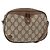 Borsa Sherry Line GG Supreme Web di GUCCI in PVC beige e oro 89 02 066 Auth 154335 D'oro
