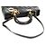 Borsa Lady Dior Canage Christian Dior in pelle di agnello 2 in 1 nera oro Auth 148689V Nero D'oro - vista 10