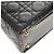 Borsa Lady Dior Canage Christian Dior in pelle di agnello 2 in 1 nera oro Auth 148689V Nero D'oro - vista 13
