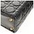 Borsa Lady Dior Canage Christian Dior in pelle di agnello 2 in 1 nera oro Auth 148689V Nero D'oro - vista 14