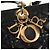 Borsa Lady Dior Canage Christian Dior in pelle di agnello 2 in 1 nera oro Auth 148689V Nero D'oro - vista 17