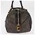 Borsa a mano Histeria GUCCI in suede nero e oro 186235 Auth 153859 D'oro - vista 4