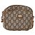 Borsa a Spalla GUCCI GG Plus Supreme PVC Beige Oro Auth BA8484 D'oro