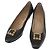 Salvatore Ferragamo Décolleté in Pelle Nera Oro Auth ti3478 Nero D'oro