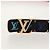 LOUIS VUITTON Multicolor Gürtel LV Bedruckte Initialen M9631 LV Auth 154955V Schwarz - Ansicht 5
