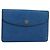 LOUIS VUITTON Clutch Montaigne 23 Epi Blu M52665 LV Auth 149969
