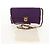 PRADA Borsa a Spalla con Catena Nylon Viola Oro Auth 154699V D'oro Porpora - vista 12