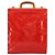 LOUIS VUITTON Borsa Tote Stanton Monogram Vernis Rossa M91078 LV Auth 154578 Rosso - vista 3