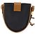 SAINT LAURENT Borsa a Spalla in Tela Rivestita Nera Marrone Oro Auth 144544 Nero D'oro - vista 2