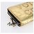 CHANEL Long Wallet Leather Gold Silver CC Auth BA7285 Silvery Golden - view 14
