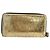 CHANEL Long Wallet Leather Gold Silver CC Auth BA7285 Silvery Golden - view 2
