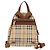 Burberry Zaino Nova Check in PVC Beige Oro Auth 144466 D'oro - vista 2