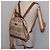 Burberry Zaino Nova Check in PVC Beige Oro Auth 144466 D'oro - vista 20